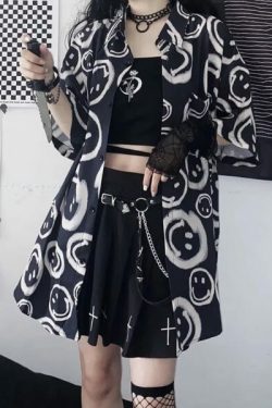 Y2K Grunge Summer Outfit - I Promise I'M Happy Retro 90S Tee For Women