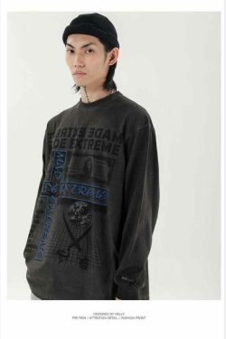 Y2K Grunge Summer Sweatshirt - Retro 90S Fashion, Pastel Goth, Y2K Club & Party Outfits