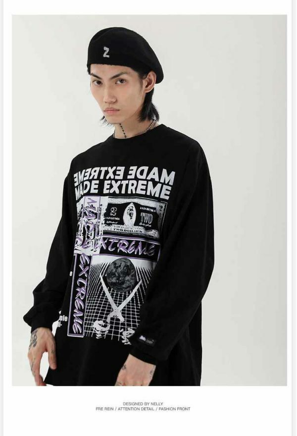 Y2K Grunge Summer Sweatshirt - Retro 90S Fashion, Pastel Goth, Y2K Club & Party Outfits