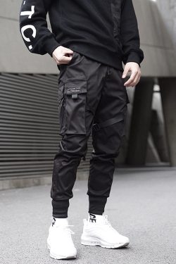 Y2K Grunge Techwear Cargo Pants - 90S Retro Summer Outfit, Y2K Club & Party Fashion