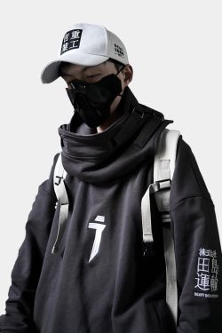 Y2K Grunge Techwear Hoodie - 90S Retro, Gothic, Pastel Goth, Y2K Club & Party Outfits