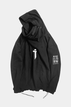 Y2K Grunge Techwear Hoodie - 90S Retro, Gothic, Pastel Goth, Y2K Club & Party Outfits