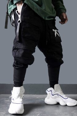 Y2K Grunge Techwear Pants - 90S Retro Fashion, Gothic Y2K, Summer Outfits, Y2K Club Style
