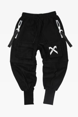 Y2K Grunge Techwear Pants - 90S Retro Fashion, Gothic Y2K, Summer Outfits, Y2K Club Style