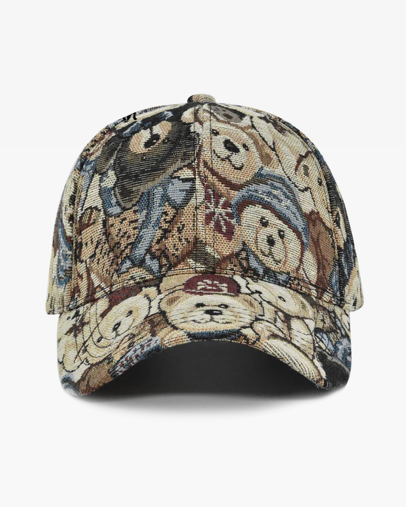 Y2K Grunge Teddy Bear Baseball Cap - Retro 90S Fashion, Summer Y2K Outfits, Pastel Goth Style Y2K Grunge Teddy Bear Baseball Cap - Retro 90S Fashion, Summer Y2K Outfits, Pastel Goth Style