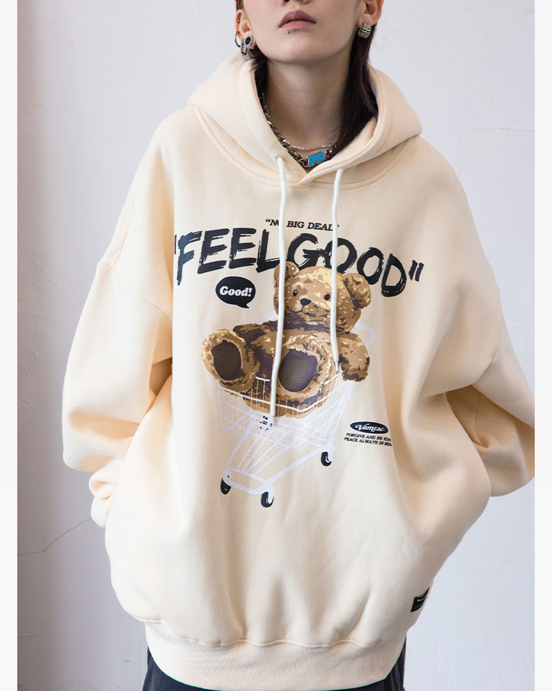 Y2K Grunge Teddy Bear Hoodie - Retro 90S Fashion, Summer Y2K Outfits, Pastel Goth Style Y2K Grunge Teddy Bear Hoodie - Retro 90S Fashion, Summer Y2K Outfits, Pastel Goth Style