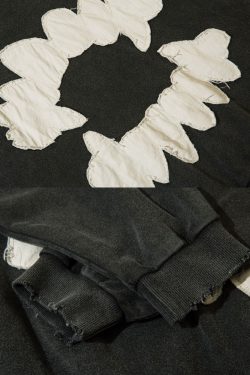 Y2K Grunge Teeth Hoodie - Retro 90S Fashion, Summer Y2K Outfits, Gothic Y2K Style