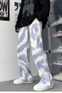 Y2K Grunge Tie Dye Baggy Jeans - Retro 90S Fashion, Summer Y2K Outfits, Gothic Y2K Style