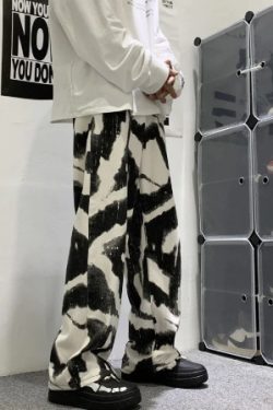 Y2K Grunge Tie Dye Baggy Jeans - Retro 90S Fashion, Summer Y2K Outfits, Gothic Y2K Style