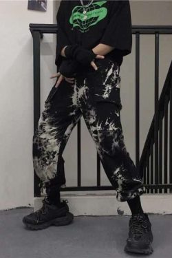 Y2K Grunge Tie Dye Jogger Pants - Retro 90S Fashion, Summer Outfits, And Pastel Goth Style