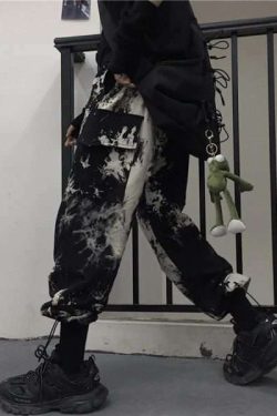 Y2K Grunge Tie Dye Jogger Pants - Retro 90S Fashion, Summer Outfits, And Pastel Goth Style