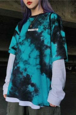 Y2K Grunge Tie Dye T-Shirt - Retro 90S Fashion, Summer Outfits, And Pastel Goth Style