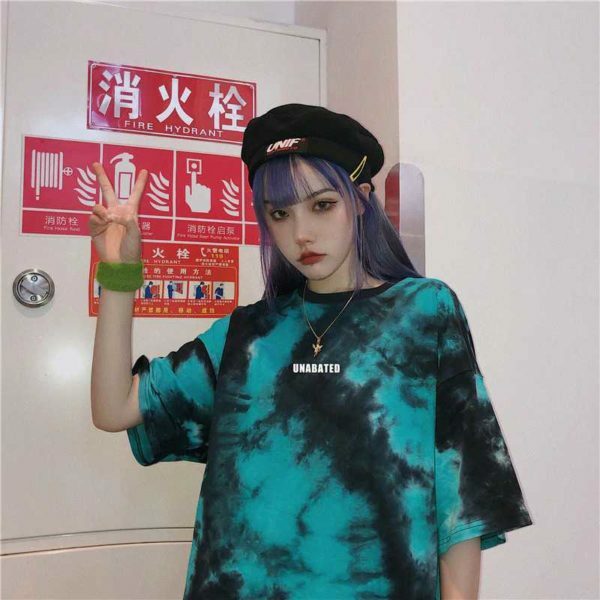 Y2K Grunge Tie Dye T-Shirt - Retro 90S Fashion, Summer Outfits, And Pastel Goth Style Y2K Grunge Tie Dye T-Shirt - Retro 90S Fashion, Summer Outfits, And Pastel Goth Style