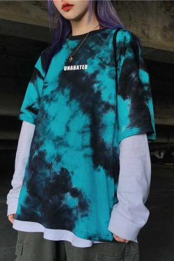 Y2K Grunge Tie Dye T-Shirt - Retro 90S Fashion, Summer Outfits, And Pastel Goth Style