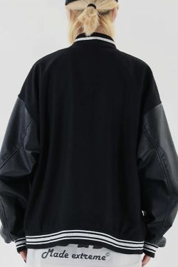 Y2K Grunge Varsity Jacket - Retro 90S Fashion, Summer Outfits, And Club Party Style