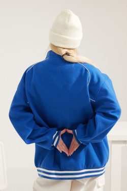 Y2K Grunge Varsity Jacket - Retro 90S Streetwear, Summer Outfits, And Party Fashion