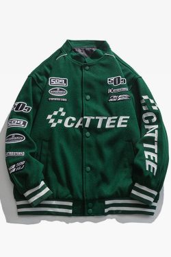 Y2K Grunge Varsity Jacket - Retro 90S Streetwear, Summer Outfits, And Party Fashion