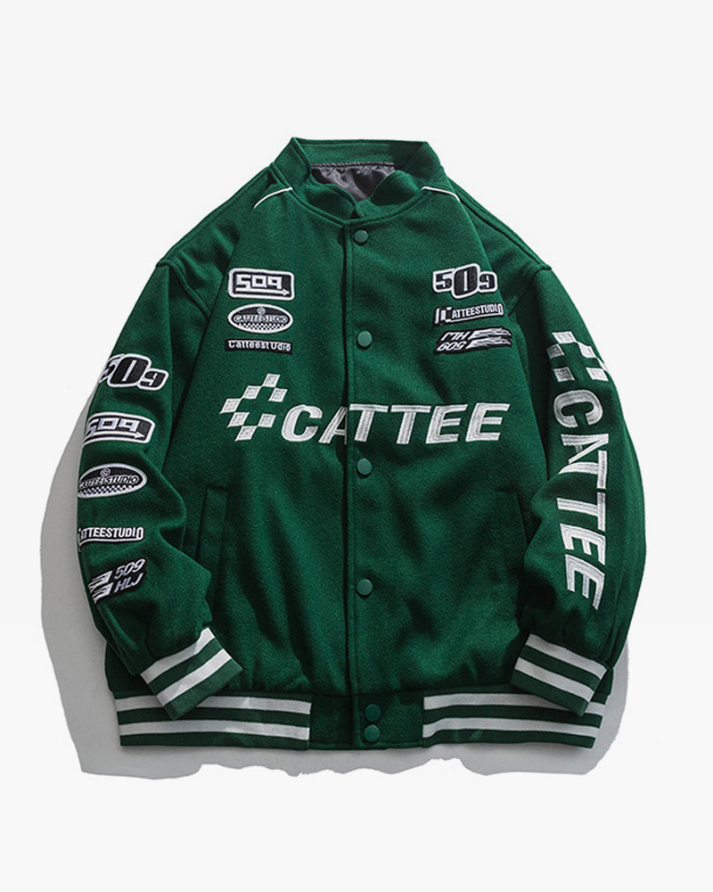 Y2K Grunge Varsity Jacket - Retro 90S Streetwear, Summer Outfits, And Party Fashion Y2K Grunge Varsity Jacket - Retro 90S Streetwear, Summer Outfits, And Party Fashion