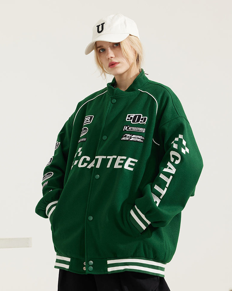 Y2K Grunge Varsity Jacket - Retro 90S Streetwear, Summer Outfits, And Party Fashion Y2K Grunge Varsity Jacket - Retro 90S Streetwear, Summer Outfits, And Party Fashion