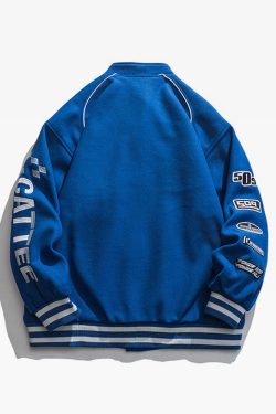 Y2K Grunge Varsity Jacket - Retro 90S Streetwear, Summer Outfits, And Party Fashion