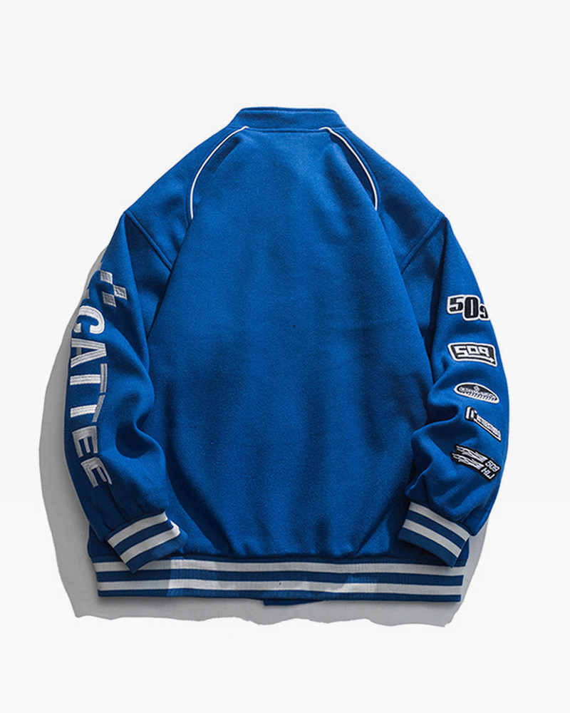 Y2K Grunge Varsity Jacket - Retro 90S Streetwear, Summer Outfits, And Party Fashion Y2K Grunge Varsity Jacket - Retro 90S Streetwear, Summer Outfits, And Party Fashion