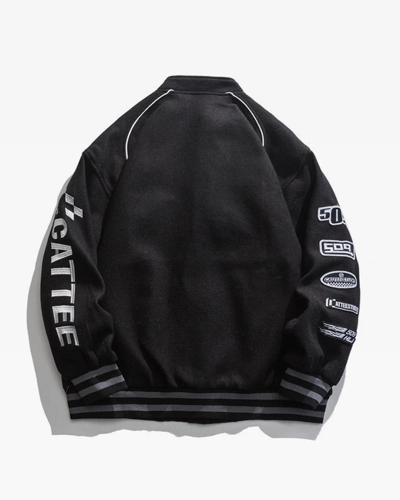 Y2K Grunge Varsity Jacket - Retro 90S Streetwear, Summer Outfits, And Party Fashion Y2K Grunge Varsity Jacket - Retro 90S Streetwear, Summer Outfits, And Party Fashion