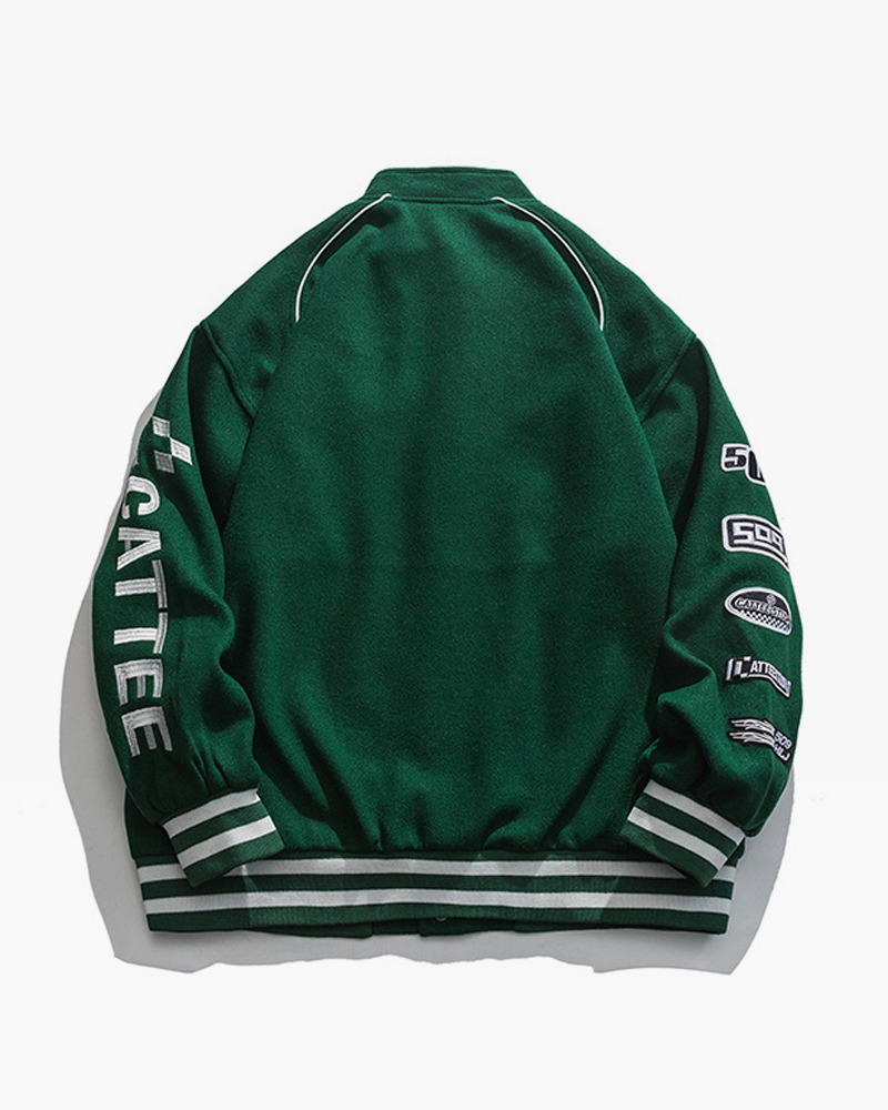 Y2K Grunge Varsity Jacket - Retro 90S Streetwear, Summer Outfits, And Party Fashion Y2K Grunge Varsity Jacket - Retro 90S Streetwear, Summer Outfits, And Party Fashion