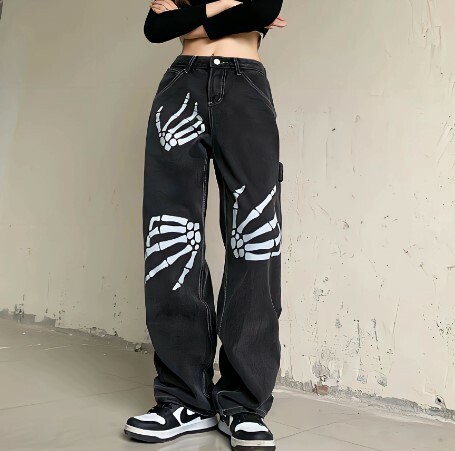 Y2K Grunge Vintage Pants - 90S Fashion, Retro Style, Y2K Summer Outfits, Gothic Y2K Vibes Y2K Grunge Vintage Pants - 90S Fashion, Retro Style, Y2K Summer Outfits, Gothic Y2K Vibes