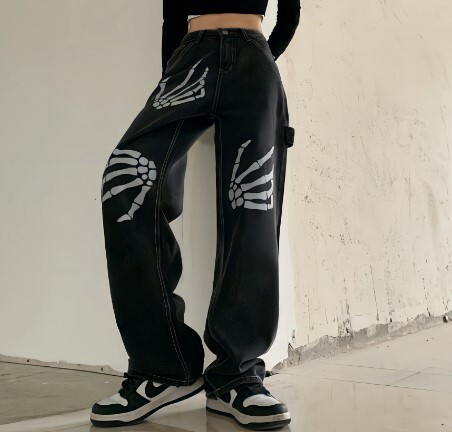Y2K Grunge Vintage Pants - 90S Fashion, Retro Style, Y2K Summer Outfits, Gothic Y2K Vibes Y2K Grunge Vintage Pants - 90S Fashion, Retro Style, Y2K Summer Outfits, Gothic Y2K Vibes