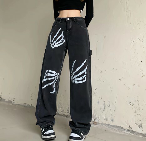 Y2K Grunge Vintage Pants - 90S Fashion, Retro Style, Y2K Summer Outfits, Gothic Y2K Vibes Y2K Grunge Vintage Pants - 90S Fashion, Retro Style, Y2K Summer Outfits, Gothic Y2K Vibes