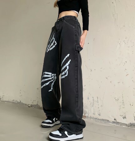 Y2K Grunge Vintage Pants - 90S Fashion, Retro Style, Y2K Summer Outfits, Gothic Y2K Vibes Y2K Grunge Vintage Pants - 90S Fashion, Retro Style, Y2K Summer Outfits, Gothic Y2K Vibes
