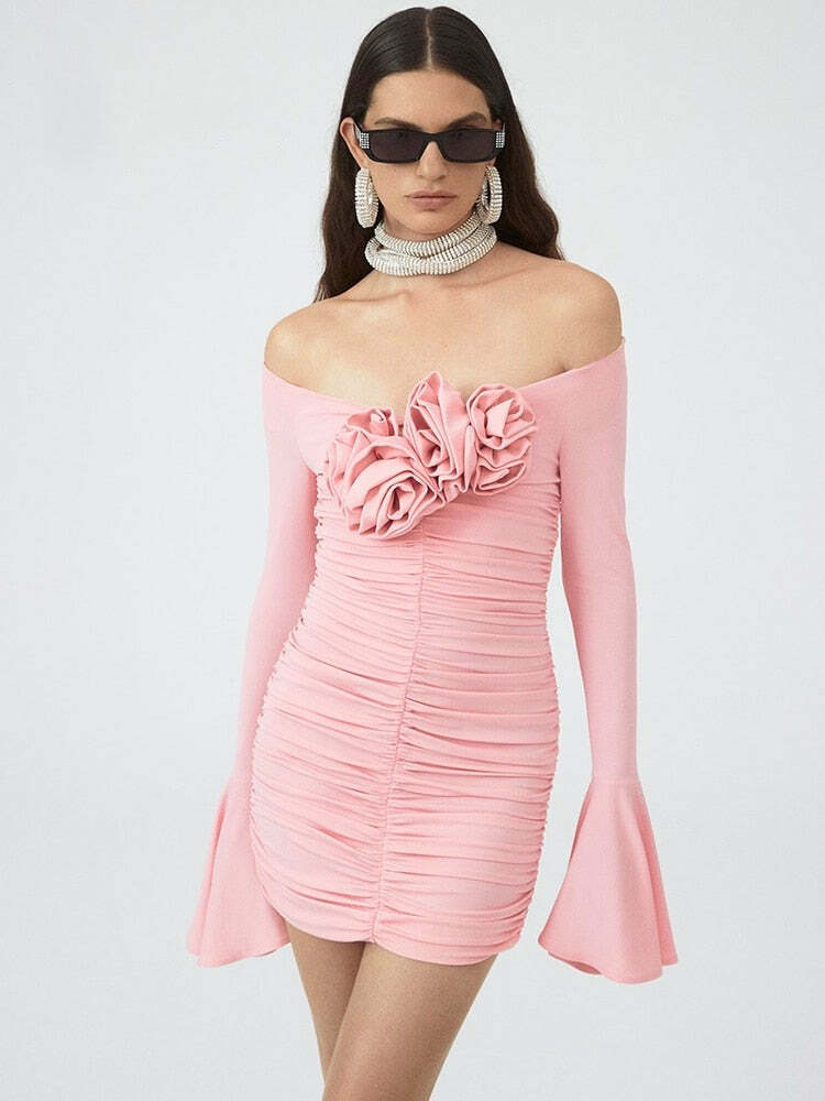 Y2K Grunge Viny Flower Mini Dress - Retro 90S Summer Outfit, Pastel Goth, Y2K Party Fashion Y2K Grunge Viny Flower Mini Dress - Retro 90S Summer Outfit, Pastel Goth, Y2K Party Fashion