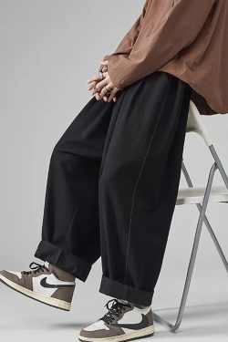 Y2K Grunge Wide Leg Pants - Retro 90S Fashion, Summer Outfits, Hip Hop Style For Men