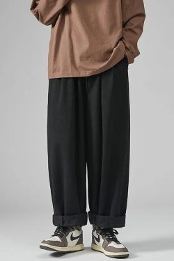 Y2K Grunge Wide Leg Pants - Retro 90S Fashion, Summer Outfits, Hip Hop Style For Men