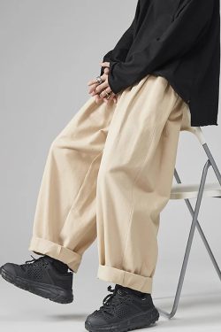 Y2K Grunge Wide Leg Pants - Retro 90S Fashion, Summer Outfits, Hip Hop Style For Men