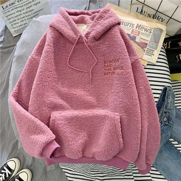 Y2K Grunge Wool Thick Hoodie - Retro 90S Fashion, Summer Outfits, And Pastel Goth Style Y2K Grunge Wool Thick Hoodie - Retro 90S Fashion, Summer Outfits, And Pastel Goth Style