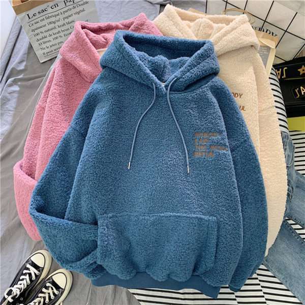 Y2K Grunge Wool Thick Hoodie - Retro 90S Fashion, Summer Outfits, And Pastel Goth Style Y2K Grunge Wool Thick Hoodie - Retro 90S Fashion, Summer Outfits, And Pastel Goth Style