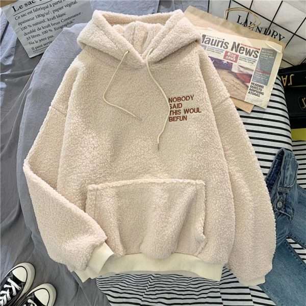Y2K Grunge Wool Thick Hoodie - Retro 90S Fashion, Summer Outfits, And Pastel Goth Style Y2K Grunge Wool Thick Hoodie - Retro 90S Fashion, Summer Outfits, And Pastel Goth Style