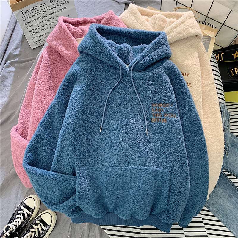Y2K Grunge Wool Thick Hoodie - Retro 90S Fashion, Summer Outfits, And Pastel Goth Style Y2K Grunge Wool Thick Hoodie - Retro 90S Fashion, Summer Outfits, And Pastel Goth Style