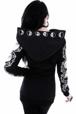 Y2K Grunge Zipper Patchwork Hoodie - 90S Fashion, Retro Style, Y2K Summer Outfits