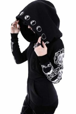 Y2K Grunge Zipper Patchwork Hoodie - 90S Fashion, Retro Style, Y2K Summer Outfits