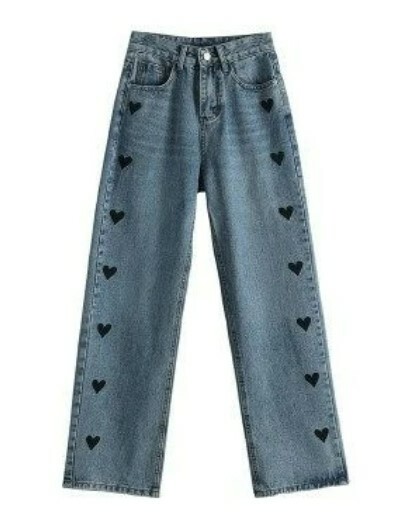 Y2K High Waist Wide Leg Denim Pants - 90S Grunge, Retro, Summer, And Party Outfits Y2K High Waist Wide Leg Denim Pants - 90S Grunge, Retro, Summer, And Party Outfits
