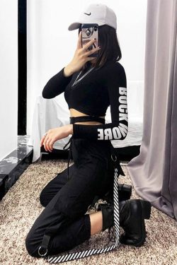 Y2K High Waisted Cargo Pants - 90S Grunge, Retro Summer Outfits, Y2K Club & Party Fashion