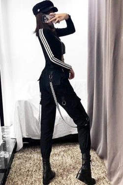 Y2K High Waisted Cargo Pants - 90S Grunge, Retro Summer Outfits, Y2K Club & Party Fashion