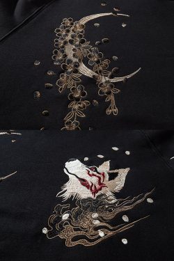 Y2K Japanese Embroidered Hoodie - Retro 90S Grunge, Summer Y2K Outfits, Pastel Goth Style