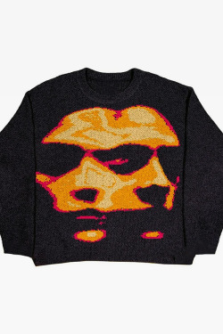 Y2K Knit Sweater - Retro 90S Grunge, Summer Outfits, Pastel Goth, Y2K Club & Party Fashion