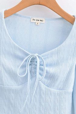 Y2K Knitted Crop Top - Retro 90S Grunge, Summer Outfits, Pastel Goth, Y2K Party Fashion