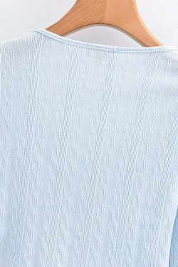 Y2K Knitted Crop Top - Retro 90S Grunge, Summer Outfits, Pastel Goth, Y2K Party Fashion