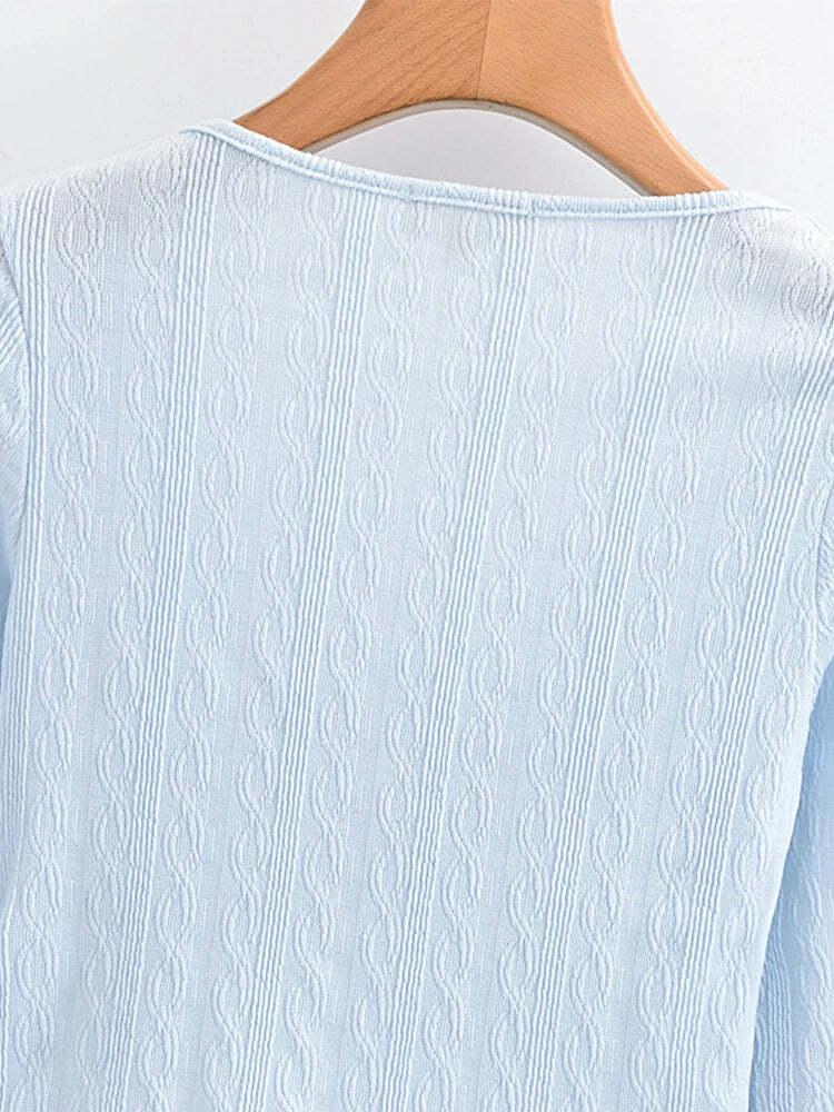 Y2K Knitted Crop Top - Retro 90S Grunge, Summer Outfits, Pastel Goth, Y2K Party Fashion