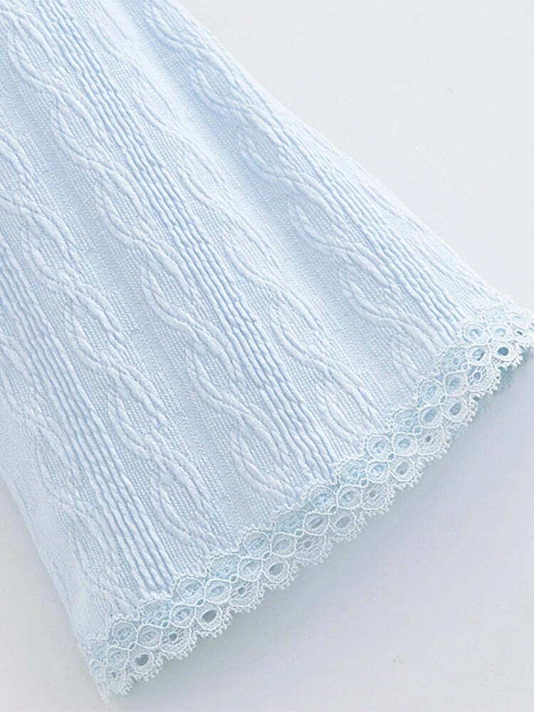 Y2K Knitted Crop Top - Retro 90S Grunge, Summer Outfits, Pastel Goth, Y2K Party Fashion